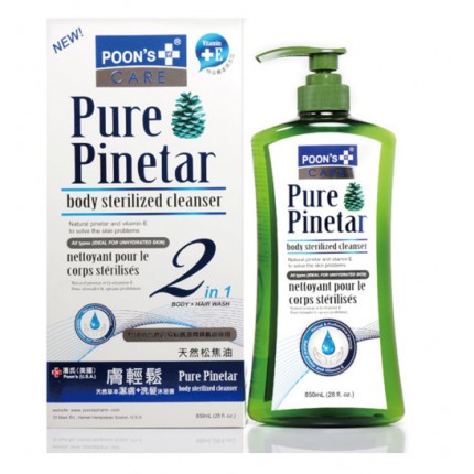 潘氏 (美國) PURE PINTAR 膚輕鬆 天然松焦油 沐浴露 850ml